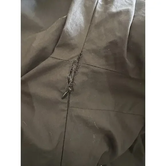 *Flawed* Victorian Choice Black Blouse Steampunk Witchy Goth Button Top Medium - Picture 8 of 16